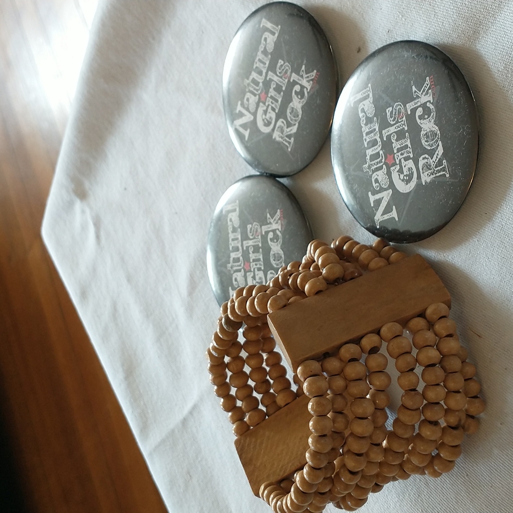 "Village Life" wooden stretch bracelets by Natural Girls Rock